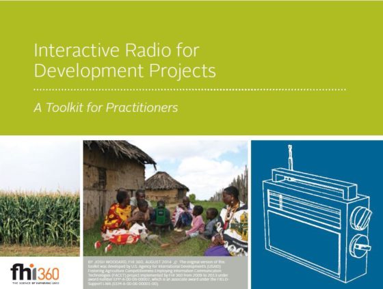 Cover page for Interactive Radio for Development Projects Toolkit