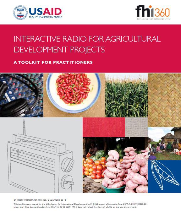 Cover page for Interactive Radio for Agricultural Development Projects Toolkit