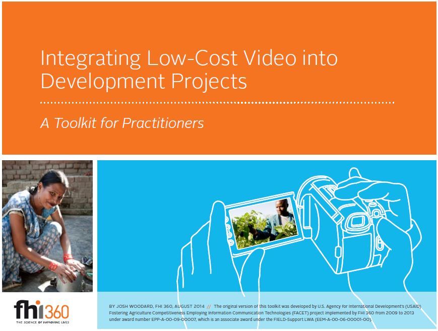 Cover page for Integrating Low-Cost Video into Development Projects Toolkit