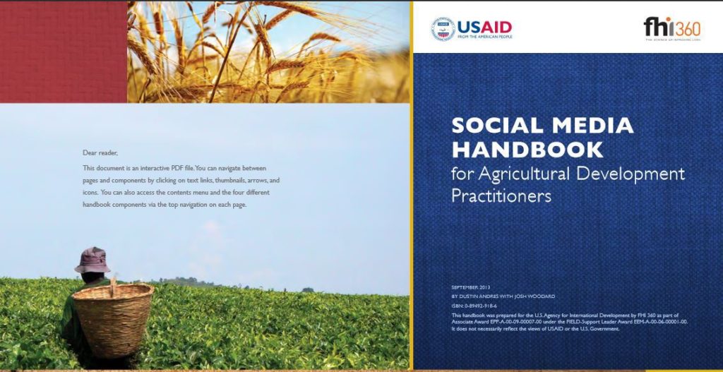 Social Media Handbook for Agricultural Development Practitioners