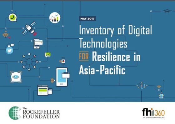 Cover page for Inventory of Digital Technologies for Resilience in Asia-Pacific
